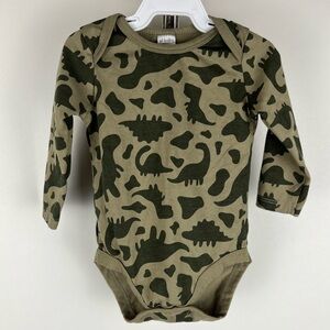 PL Baby Dinosaur Camo Long Sleeve Bodysuit - 9 Months